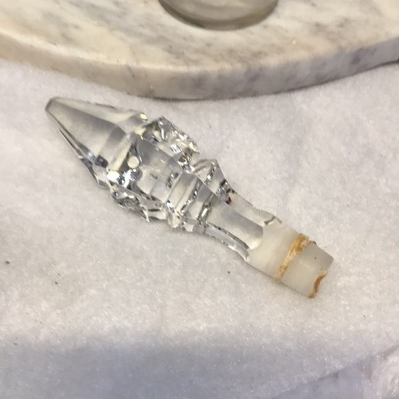 Vintage vase curettes carousel silver plated etch crystal glass oil vinegar 6 pc - Picture 7 of 16